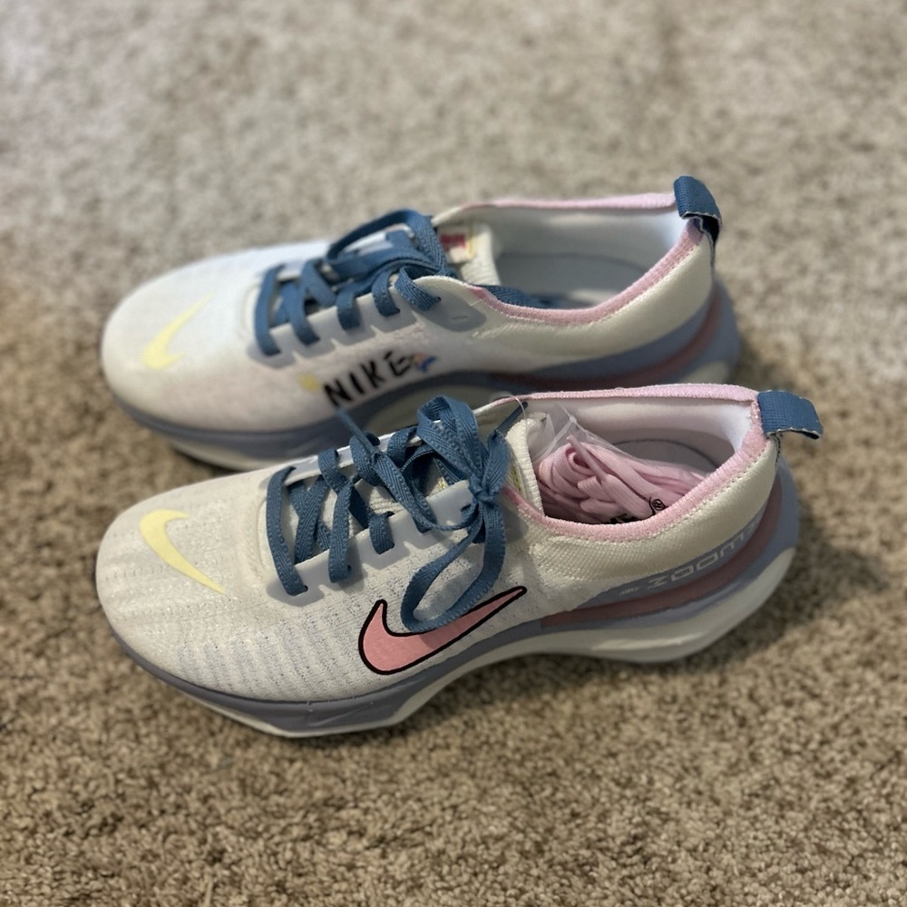 Nike Athletic Shoes - White, Pink, Blue, Yellow